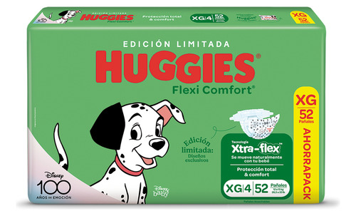 Imagen 2 de 2 de Pañales Huggies Flexi Comfort Ahorrapack Xg Ed Limitada