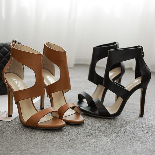 Imagen 5 de 5 de Ielgy Sandalias De Tacón Alto Verano Hueco Sexy Moda 11cm F