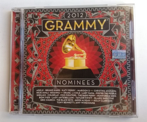 Adele Bruno Mars Foo Fighters Skrilex Grammy 2012 Cd / Kktus