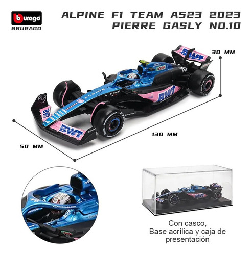 Bburago 2023 Bwt Alpine A523#10 Pierre Gasly F1 1:43 Auto