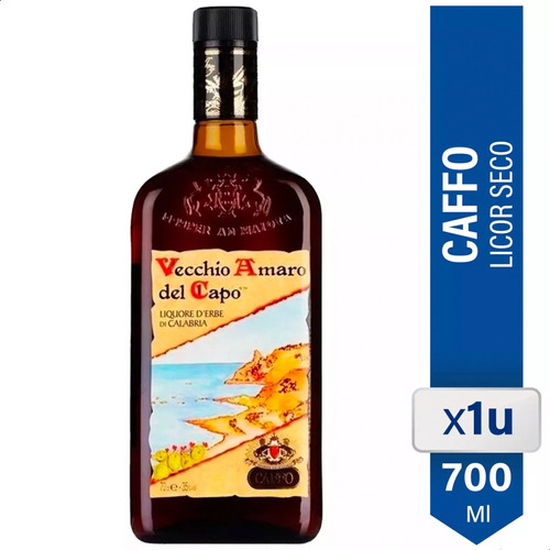 Licor Vecchio Amaro Del Capo 700ml Origen Italiano