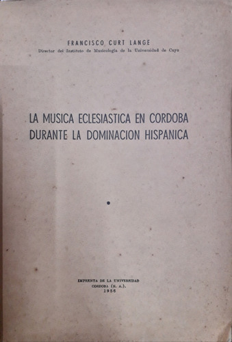 7165 La Música Eclesiástica En Córdoba Durante La Dominación