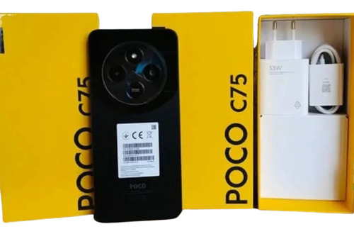 Poco C75 8gb Ram 256gb Nfc C/ Nf Preto