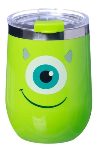 Copo Viagem Space 400ml Mike Wazowski Monstros Sa - Disney Cor Verde