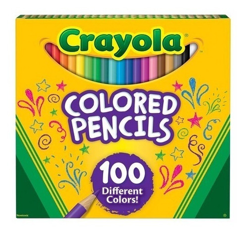 Crayola - Coleção Lápis De Cor - 100 Cores Diferentes