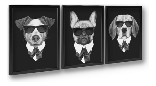 Quadros Dogs De Preto