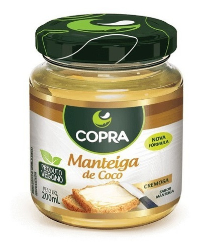 Manteiga De Coco Vegana Copra 200ml