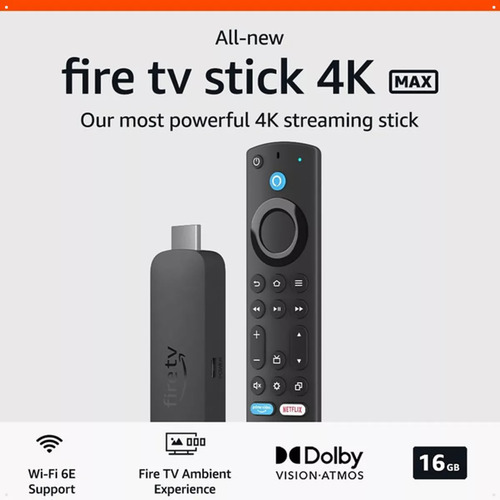 Amazon Fire Tv Stick Max 4k Max 3a Generación Wifi 6 16 Gb