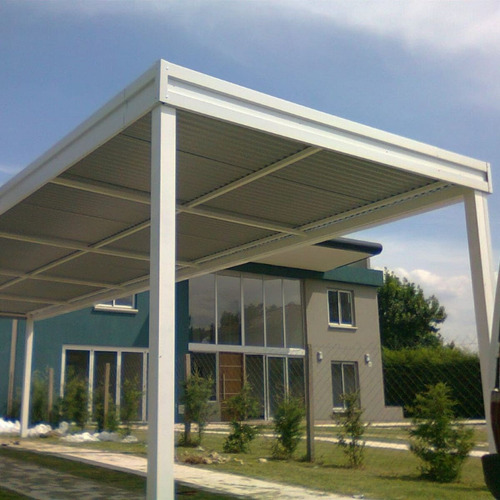 Imagen 2 de 10 de Techo Policarbonato Garage Pergola Cochera Cerramiento
