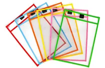 Comprar 6 Bolsillos De Borrado Seco, Fundas De Plástico Reutil...