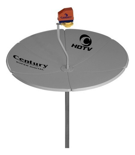 Antena Digital Tv Chapa 1,50m Com Lnbf Ku Simples Century