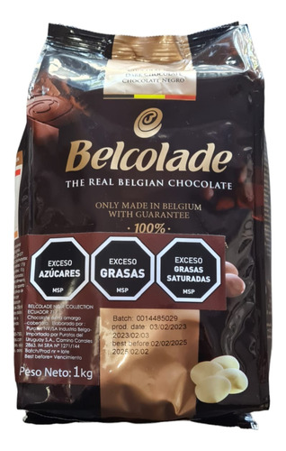 Chocolate Belcolade Ecuador 71 % 1 Kilo