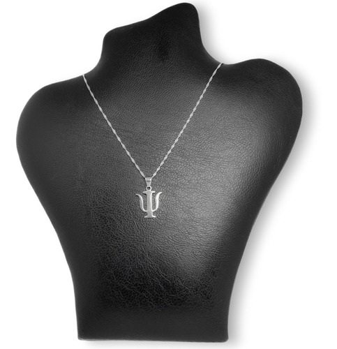 Cadena Con Dije Símbolo De Psicología Plata 925 (zpsi)