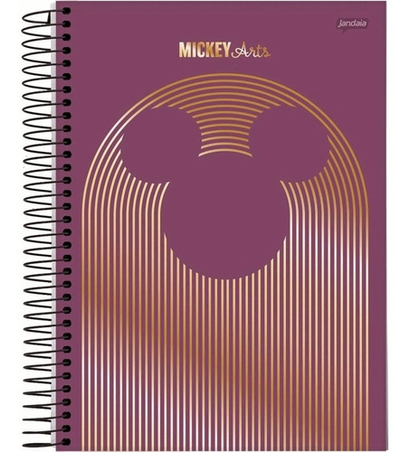 Caderno Universitário Capa Dura 10 Matérias Mickey