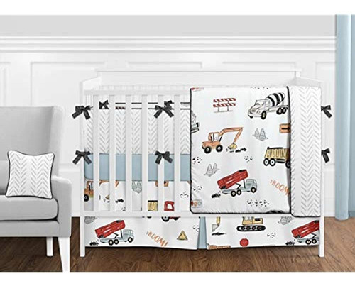 Sweet Jojo Designs Construction Truck Boy Sábana Ajustable P