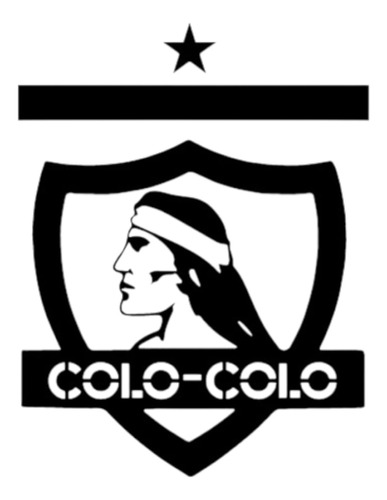 Escudo Colo Colo, Madera Mdf 39x30cm - Creaticut