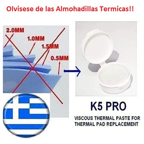 K5pro - Pasta Térmica Viscosa Para Reemplazo De Almohadillas