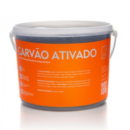 Carvão Ativado Para Lagos E Aquários Cubos Granel 1kg