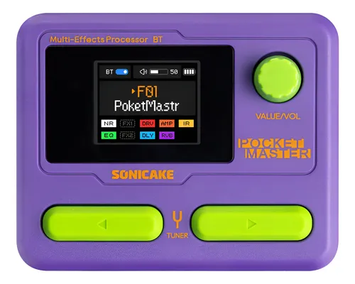 Sonicake Pocket Guitarra Multi Efeitos Pedal Recarregável