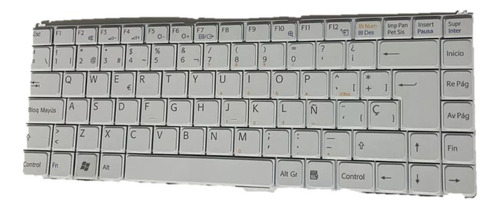 Teclado Sony Vgn N110 N130 Vgn-n320 Series Blanco Español