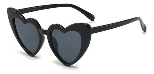 Lentes Fiesta Neon Rumba Cotillon Hora Loca Heart Glow Negro