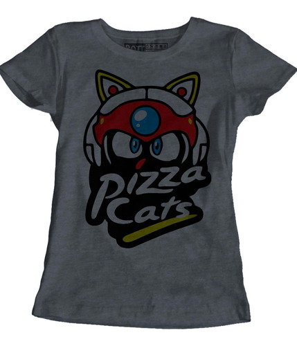 Pizza Cats Gatos Samurai Blusa Dama J Rott Wear