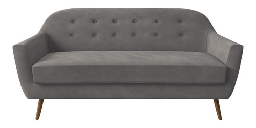 Sofá Sillón 3 Cuerpos Living Sillones Premium Sofá 3 Lugares Color Gris