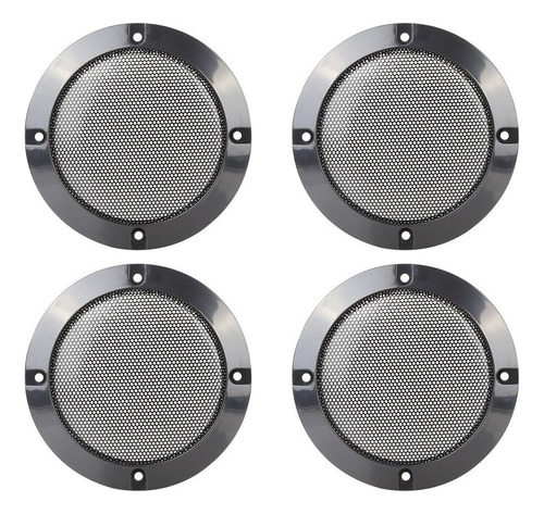 4 Cubres De Altavoz De Auto Rejillas Para Bocina De 98mm Diá