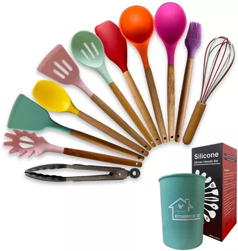 Juego Utensilios Cocina 6 Piezas Silicona Marmolizados COCI94 – Cómpralo en  casa