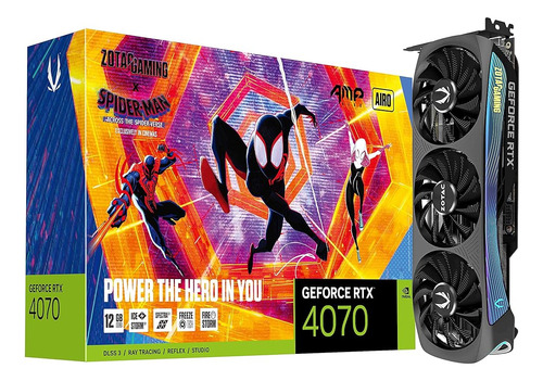 Zotac Gaming Geforce Rtx 4070 Amp Airo Spider-man: A Través 