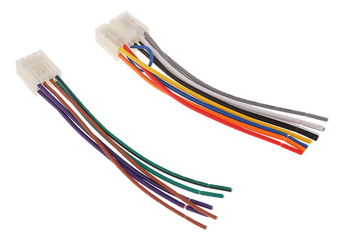 Set 2pcs Car 10pin + 6 Pin Cable Arnés Conector Arnés De
