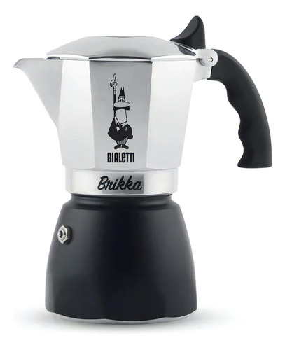 Cafetera Bialetti Brikka 4 Cups plata italiana