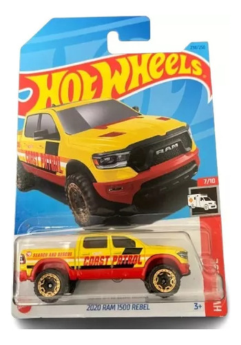 Camioneta Colección Hot Wheels 2020 Ram Rebel Treasure Hunt 