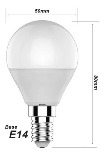 Lâmpada Bolinha Super Led 4w E14 Branco Quente Ourolux Cor da luz Branco-quente Bivolt