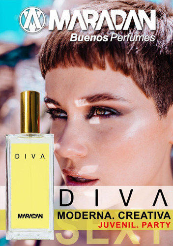 Perfume Diva De Maradan. Dama 100ml