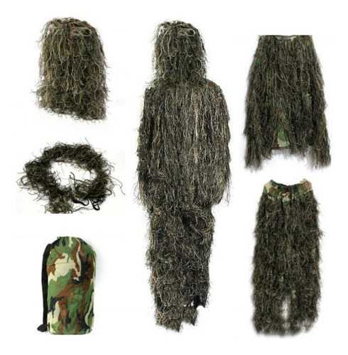 Traje De Camuflaje De Francotirador Para Niños, Ropa Ghillie