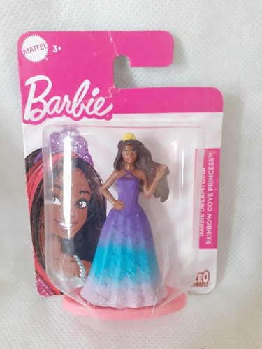 Mini Barbie Princesa Arcoiris/muñeca/cotillon/torta