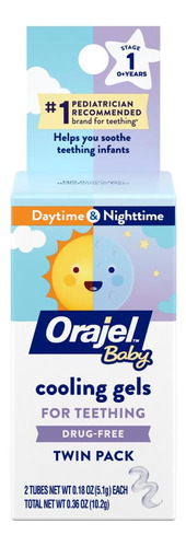Orajel Baby Daytime And Nighttime Non-medicated Cooling Gels