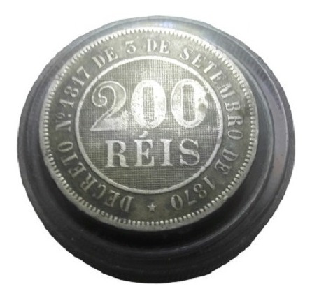 Moneda 200 Reis Año 1888 Brasil