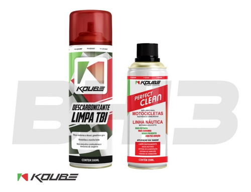 Kit Koube Perfect Clean Moto + Descarbonizante Limpa Tbi