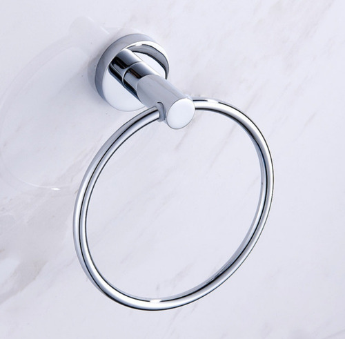 Imagen 6 de 10 de Porta Toalla Anillo Baño Hogar Acero Inoxidable Premium