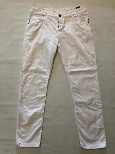 Pantalón Jean Tascani Talle 38 Blanco 2% Lycra