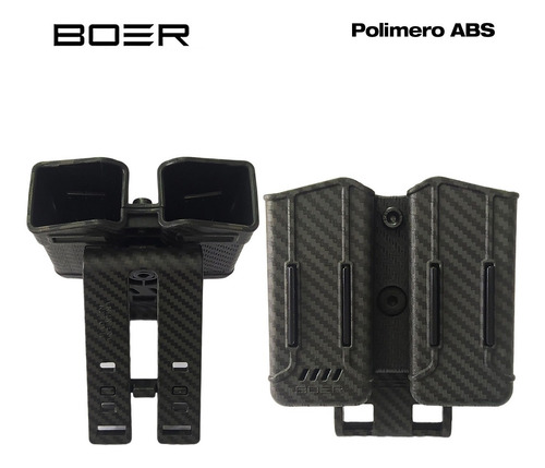 Funda Pistolera Boer Glock Porta Cargador Doble Universal