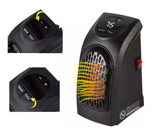 Pack X 2 Calefactor Portátil Electrico 400w + Adaptador