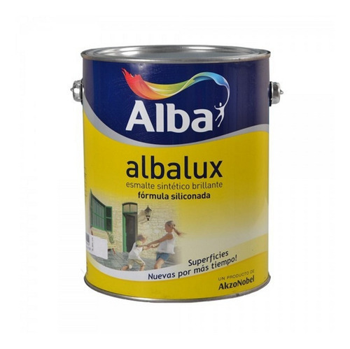 Imagen 1 de 6 de Esmalte Sintético Brillante Carmín X 1 Lt - Albalux