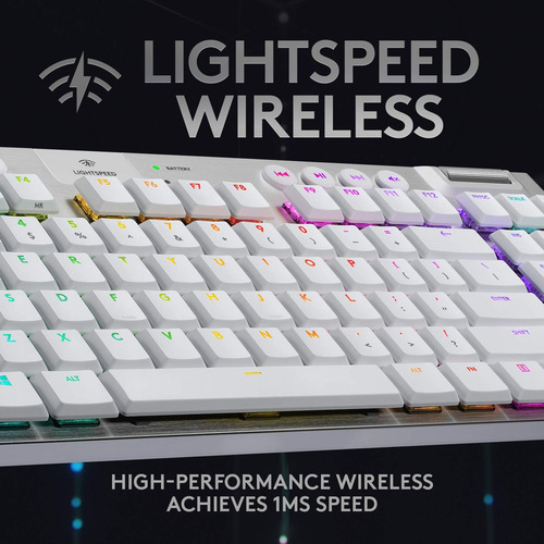 Teclado Mecánico Logitech, Inalámbrico, Retroiluminación Rgb