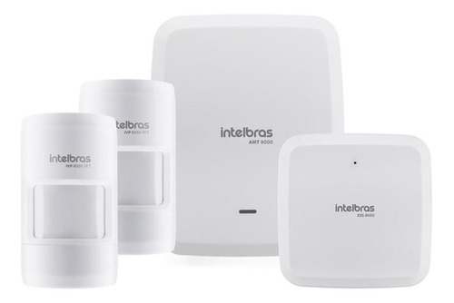Kit Sistema De Alarme Intelbras Amt 8000 Com 2 Sensores