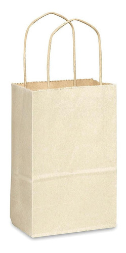 Bolsas Kraft Para Compras - 14x8x21cm, Avena - 250/paq