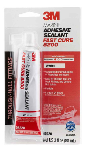 Silicon Marino 3m 5200 Blanco Secado Rápido (3 Oz.)