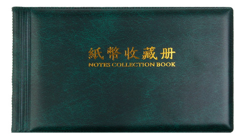 Álbum De Colección De Billetes Verde Oscuro